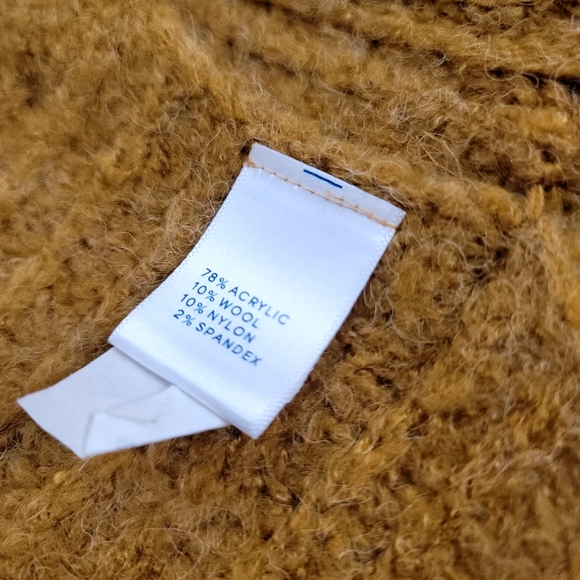 LK Luv Split side open front Mustard cardigan size medium - Picture 12 of 12